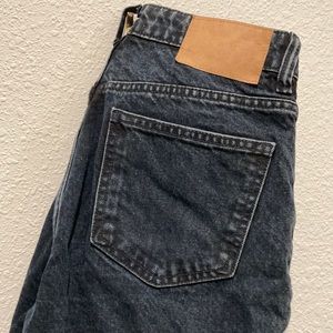 Zara Indigo Mom Jeans - Straight Tapered Leg